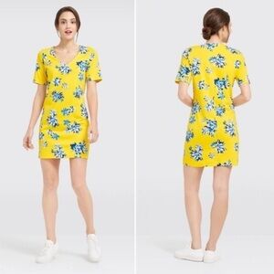 Draper James Yellow Hillsboro Summerall Shift Dress Floral Size XXL